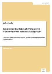 Cover von Langfristige Existenzsicherung durch wertorientiertes Personalmanagement