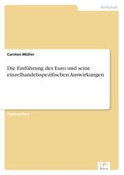Cover von Die Einführung des Euro und seine einzelhandelsspezifischen Auswirkungen