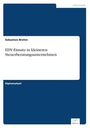 Cover von EDV-Einsatz in kleineren Steuerberatungsunternehmen