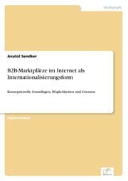 Cover von B2B-Marktplätze im Internet als Internationalisierungsform