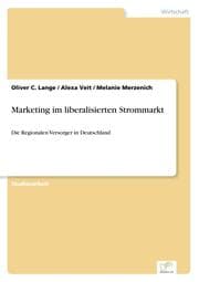 Cover von Marketing im liberalisierten Strommarkt