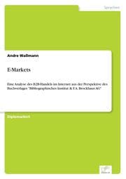 Cover von E-Markets