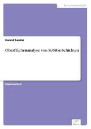 Cover von Oberflächenanalyse von Si/SiGe-Schichten