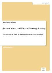 Cover von StudentInnen und Unternehmensgründung