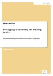 Cover von Beteiligungsfinanzierung mit Tracking Stocks