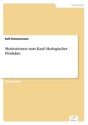Cover von Motivationen zum Kauf ökologischer Produkte