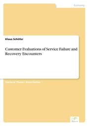 Cover von Customer Evaluations of Service Failure and Recovery Encounters
