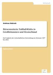 Cover von Börsennotierte Fußball-Klubs in Großbritannien und Deutschland