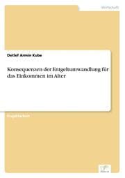 Cover von Konsequenzen der Entgeltumwandlung für das Einkommen im Alter