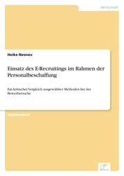 Cover von Einsatz des E-Recruitings im Rahmen der Personalbeschaffung
