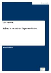 Cover von Schnelle modulare Exponentiation