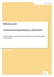 Cover von Unternehmensgründung in Rumänien