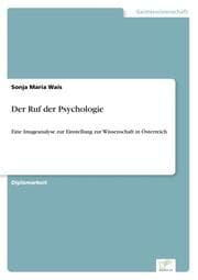 Cover von Der Ruf der Psychologie