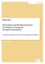 Cover von Konzeption und Realisierung einer E-Commerce-Lösung für Startup-Unternehmen