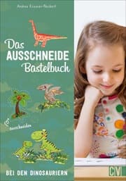Cover von Das Ausschneide-Bastelbuch: Bei den Dinosauriern