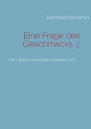 Cover von Eine Frage des Geschmacks