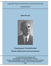Cover von Ausgewählte Werke von Pietro Piovani in deutscher Übersetzung