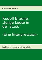 Cover von Rudolf Braune: 'Junge Leute in der Stadt'