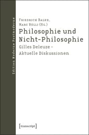 Cover von Philosophie und Nicht-Philosophie