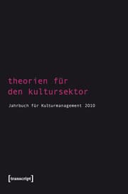Cover von Theorien für den Kultursektor