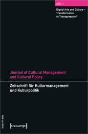 Cover von Journal of Cultural Management and Cultural Policy/Zeitschrift für Kulturmanagement und Kulturpolitik