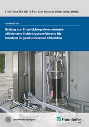 Cover von Beitrag zur Entwicklung eines energieeffizienten Elektrolyseverfahrens für Neodym in geschmolzenen Chloriden.