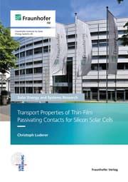 Cover von Transport Properties of Thin-Film Passivating Contacts for Silicon Solar Cells.