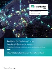 Cover von Resilienz für die Zukunft von Wertschöpfungsnetzwerken