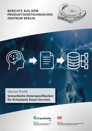 Cover von Semantische Datenspezifikation für KI-basierte Smart Services