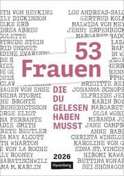 Cover von 53 Frauen, die du gelesen haben musst Wochen-Kulturkalender 2026