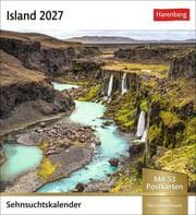 Cover von Island Sehnsuchtskalender 2027 - Wochenkalender mit 53 Postkarten