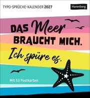 Cover von Typo-Sprüche-Kalender Postkartenkalender 2027