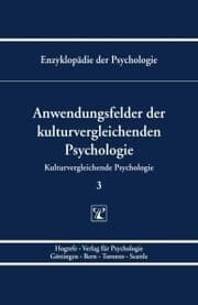 Cover von Anwendungsfelder der kulturvergleichenden Psychologie