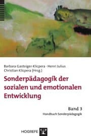 Cover von Sonderpädagogik der sozialen und emotionalen Entwicklung