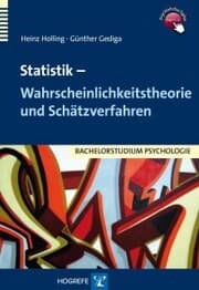 Cover von Statistik - Wahrscheinlichkeitstheorie und Schätzverfahren