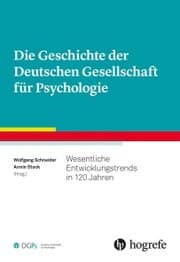 Cover von Die Geschichte der Deutschen Gesellschaft für Psychologie