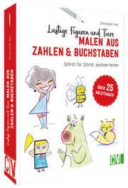 Cover von Lustige Figuren und Tiere malen aus Zahlen & Buchstaben