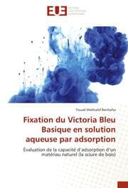 Cover von Fixation du Victoria Bleu Basique en solution aqueuse par adsorption