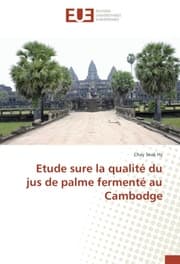 Cover von Etude sure la qualité du jus de palme fermenté au Cambodge