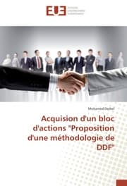 Cover von Acquision d'un bloc d'actions 'Proposition d'une méthodologie de DDF'