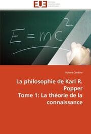 Cover von La philosophie de Karl R.Popper Tome 1: La théorie de la connaissance
