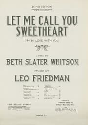 Cover von Let Me Call You Sweatheart (I'm In Love With You)