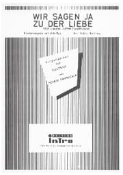 Cover von Wir sagen ja zu der Liebe