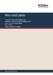 Cover von Who shall abide