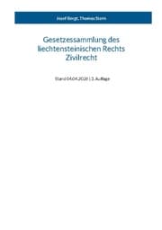 Cover von Gesetzessammlung des liechtensteinischen Rechts - Zivilrecht