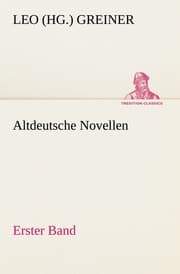 Cover von Altdeutsche Novellen - Erster Band