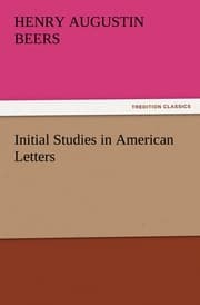 Cover von Initial Studies in American Letters