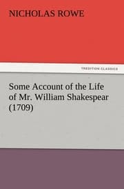 Cover von Some Account of the Life of Mr.William Shakespear (1709)
