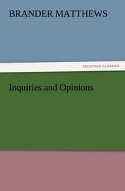 Cover von Inquiries and Opinions