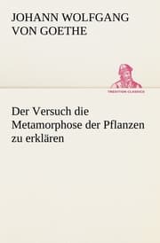 Cover von Der Versuch die Metamorphose der Pflanzen zu erklären